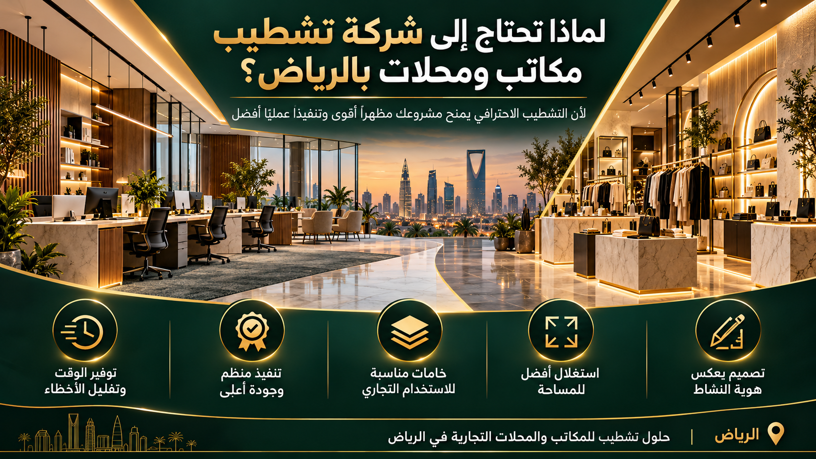 كيف تبدأ مشروع تشطيب مكتب أو محل تجاري؟